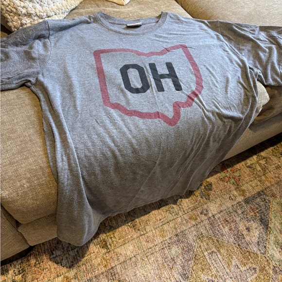 Gray OH/Ohio Graphic Short Sleeve Tee - Picture 1 of 2
